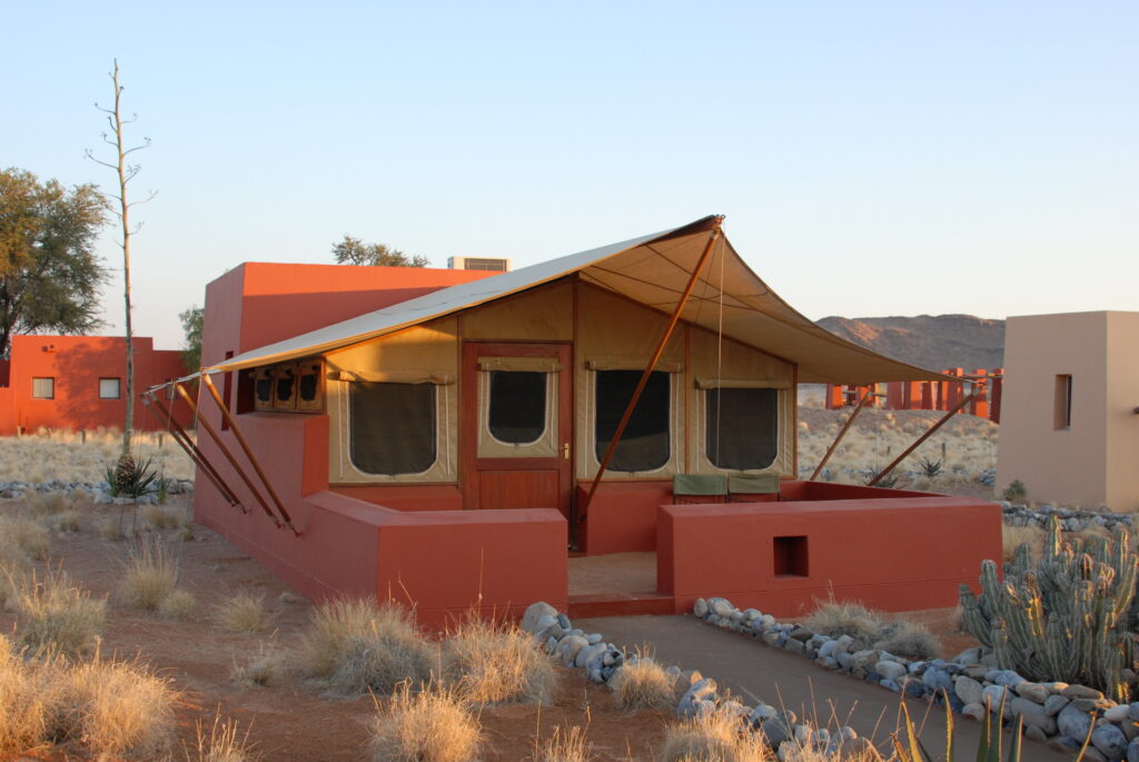 sossusvlei lodge, overnacht plaats